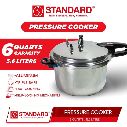 STANDARD Pressure Cooker (6 Quarts/5.6L Capacity) - SPC6QC