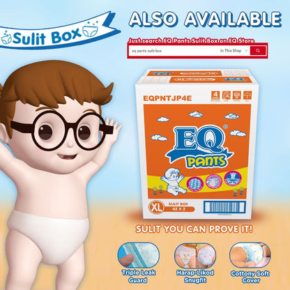 EQ Pants Baby Diapers [ MEGA PACK 66 PCS ]  XL