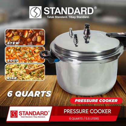 STANDARD Pressure Cooker (6 Quarts/5.6L Capacity) - SPC6QC