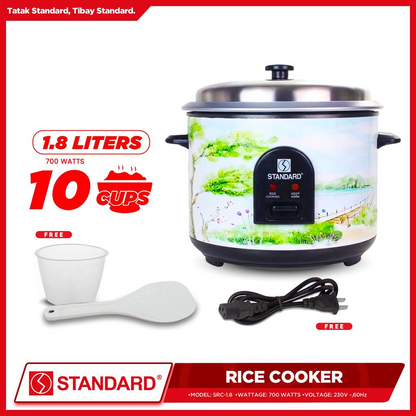 STANDARD Rice Cooker (1.8L/10 Cups) - SRC-1.8