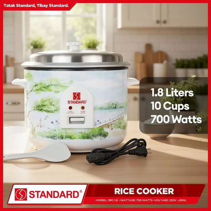 STANDARD Rice Cooker (1.8L/10 Cups) - SRC-1.8