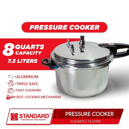 STANDARD Pressure Cooker (8 Quarts/7.5L Capacity) - SPC8QC