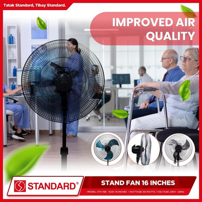 STANDARD Stand  Fan 16" (Metal Blade) - STO 16E