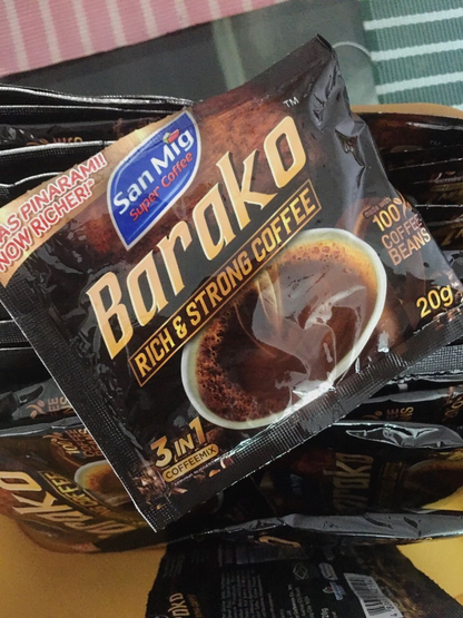 1 CASE SAN MIG Super Coffee Barako Strip (24 PACKS of 20g x 10sachet)