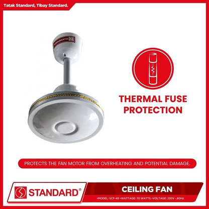 STANDARD Ceiling Fan 48" (Diameter Metal Blade) - SCF-48