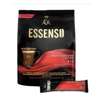 1 CASE L'OR ESSENSO with Microground Instant 3in1 Coffee (24 PACKS of 25g x 8sticks)