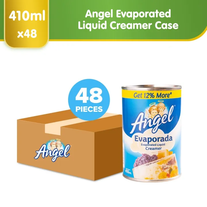 Angel EVAPORATED LIQUID CREAMER 410ml  [ Case of 48pcs ]