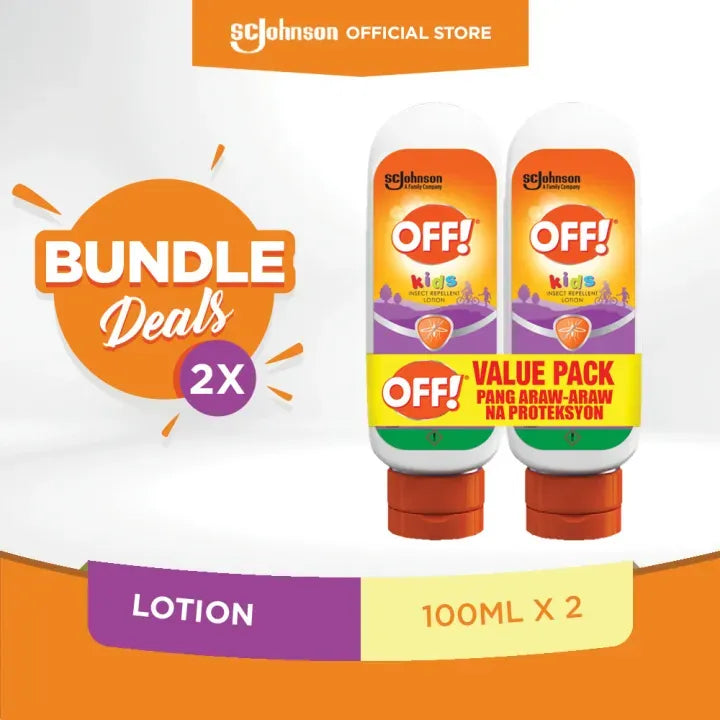 OFF! Kids Insect Repellent Lotion Twin 100ml  [ Pack of  2 ]