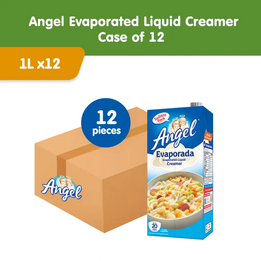 Angel EVAPORATED LIQUID CREAMER 1 Liter [ Case of 12 pcs ]