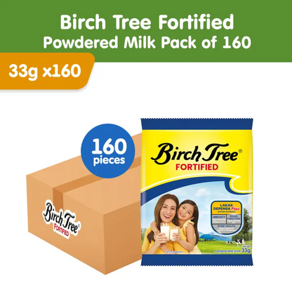 1 CASE - Birch Tree [ FORTIFIED POWDERED MILK ] 33g x 160 Packs