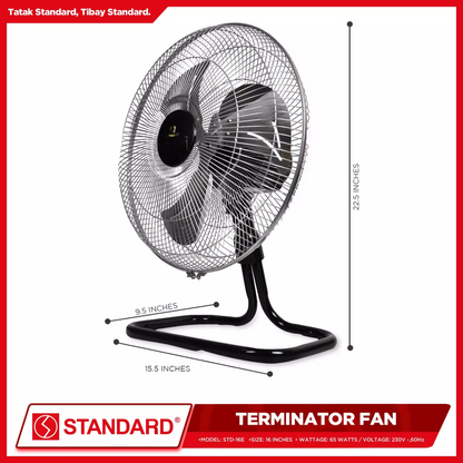 STANDARD Terminator Fan 16" (Metal Blade) - STD-16E