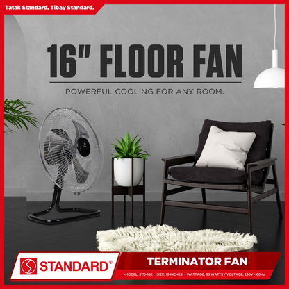STANDARD Terminator Fan 16" (Metal Blade) - STD-16E