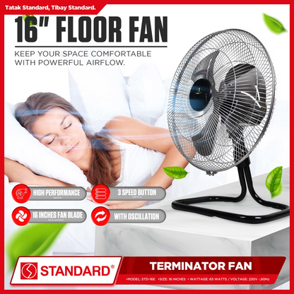 STANDARD Terminator Fan 16" (Metal Blade) - STD-16E
