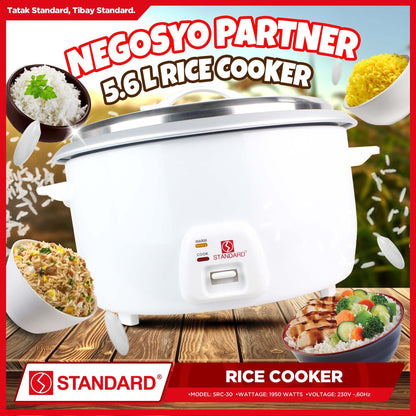 STANDARD Large Capacity Commercial Rice Cooker (5.6L/30Cups) -SRC-30