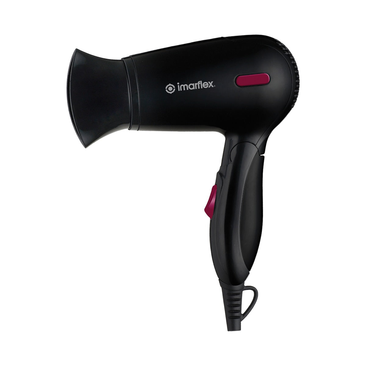 IMARFLEX Portable Hair Dryer HD-1300 - FOLDABLE HANDLE (BLACK)