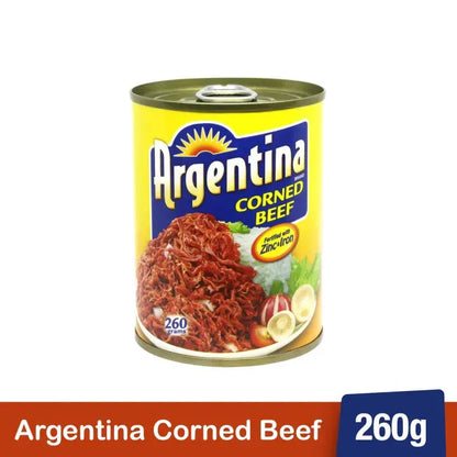 Argentina Corned Beef 260g [ CASE of 48 PCS ] 100% Pure Beef, High Protein, Halal Certified