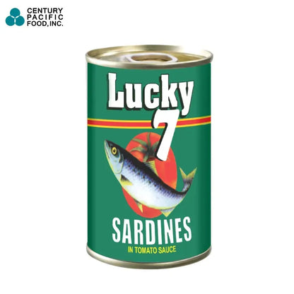 Lucky 7 Sardines in Tomato Sauce 155G [ CASE of 100PCS ]