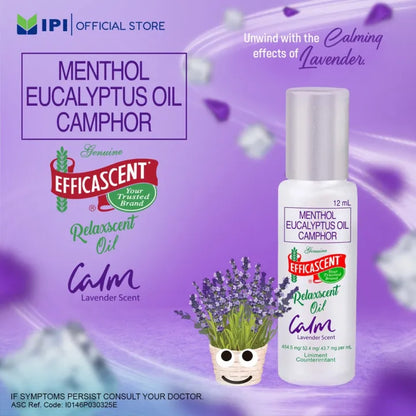 Efficascent Relaxscent Oil - Calm (12ML x 3 PCS)