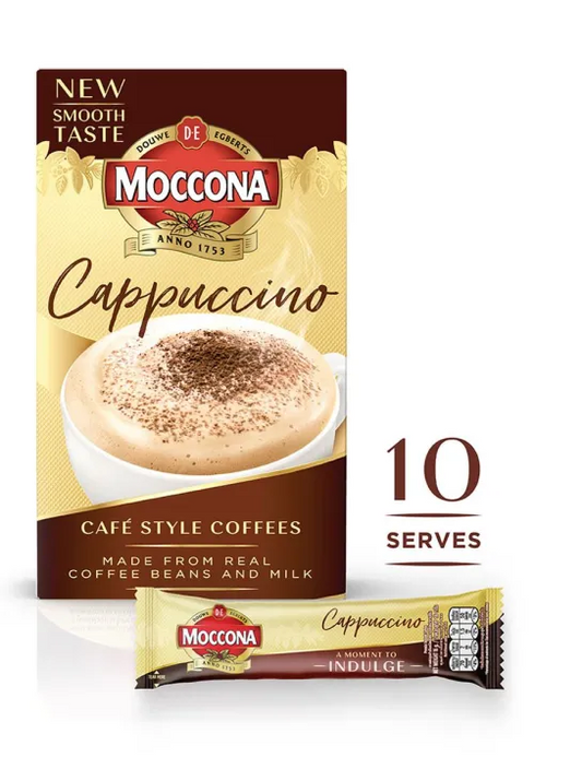 1 CASE MOCCONA Café Style Cappuccino 3-in-1 Coffee (5 BOXES of 16g x 10sachets)