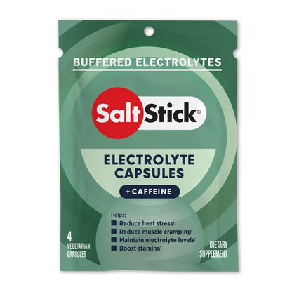 SaltStick Race Ready (Electrolyte Caps Plus + Caffeine) buffered electrolyte salts - Packet of 4 Capsules