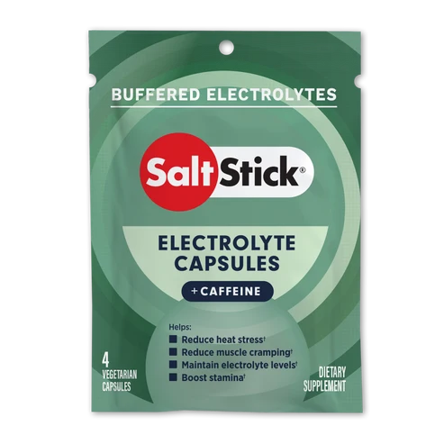 SaltStick Race Ready (Electrolyte Caps Plus + Caffeine) buffered electrolyte salts - Packet of 4 Capsules