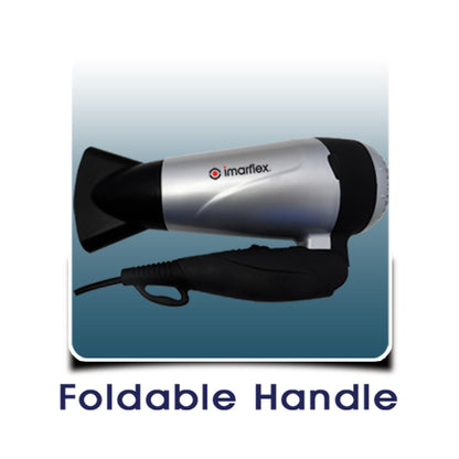 IMARFLEX Professional Hair Dryer HD-1600 - FOLDABLE HANDLE