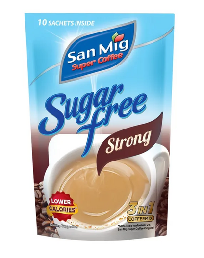 1 CASE SAN MIG Super Coffee Strong Sugar-Free (SUP) (30 PACKS of 10g x 10sachet)