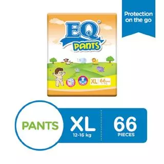 EQ Pants Baby Diapers [ MEGA PACK 66 PCS ]  XL