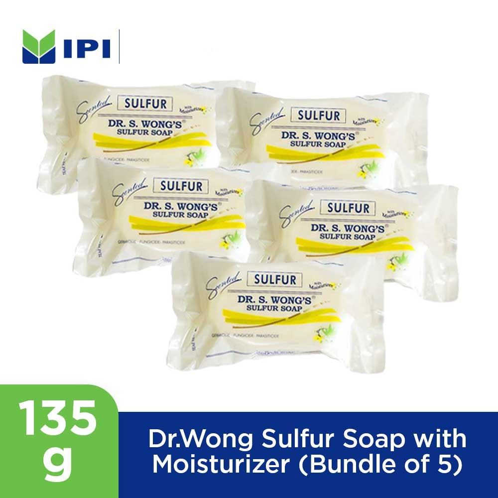 Dr.Wong Sulfur Soap With Moisturizer [135g x 5 PCS]