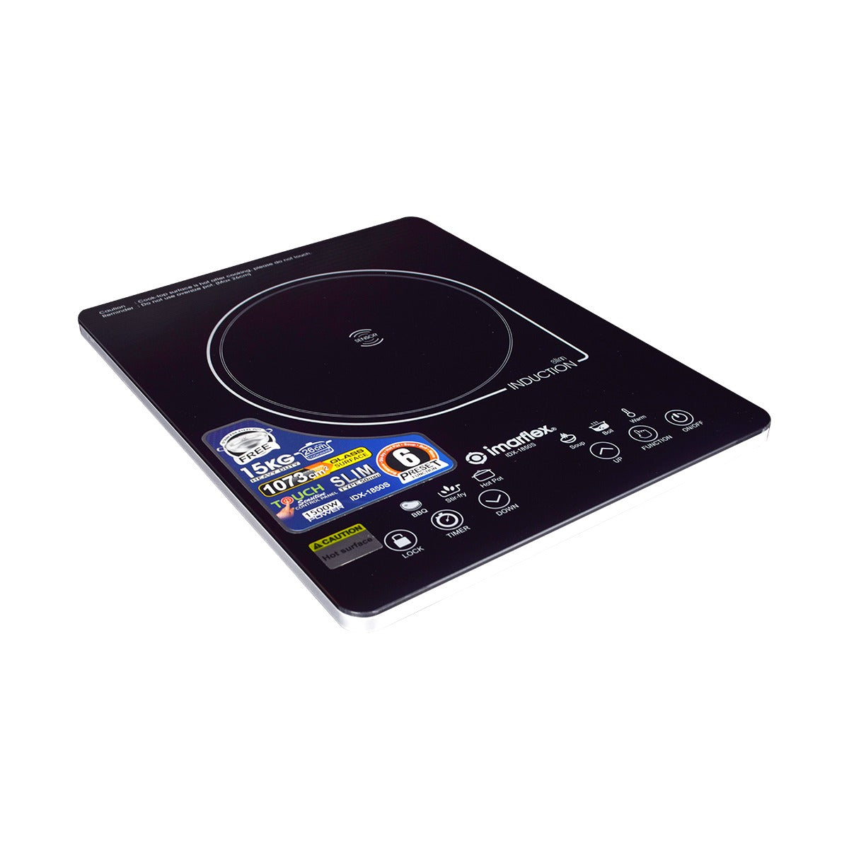 IMARFLEX Slim Type Single Induction Cooker IDX-1850S - 6 PRESET FUNCTION