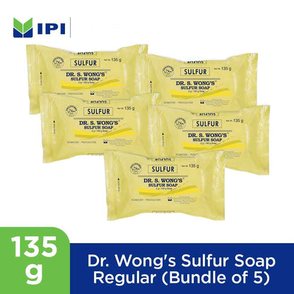 Dr. Wong's Sulfur Soap Regular [135g x 5 PCS]