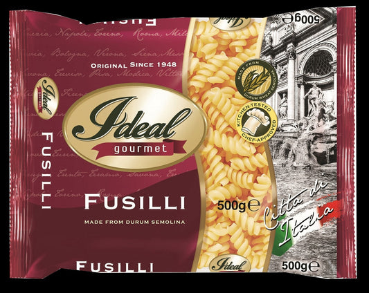 1 CASE - IDEAL GOURMET PASTA Fusilli 500G (30 pcs)