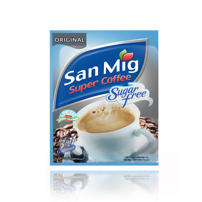 1 CASE SAN MIG Super Coffee Original Sugar Free (15 PACKS of 7g x 20sachet)