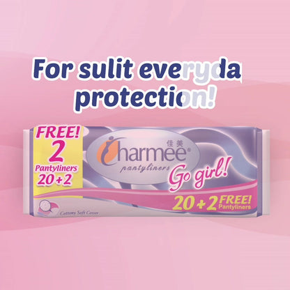 1 CASE - Charmee Pantyliners Go Girl [40s x 36 Packs]