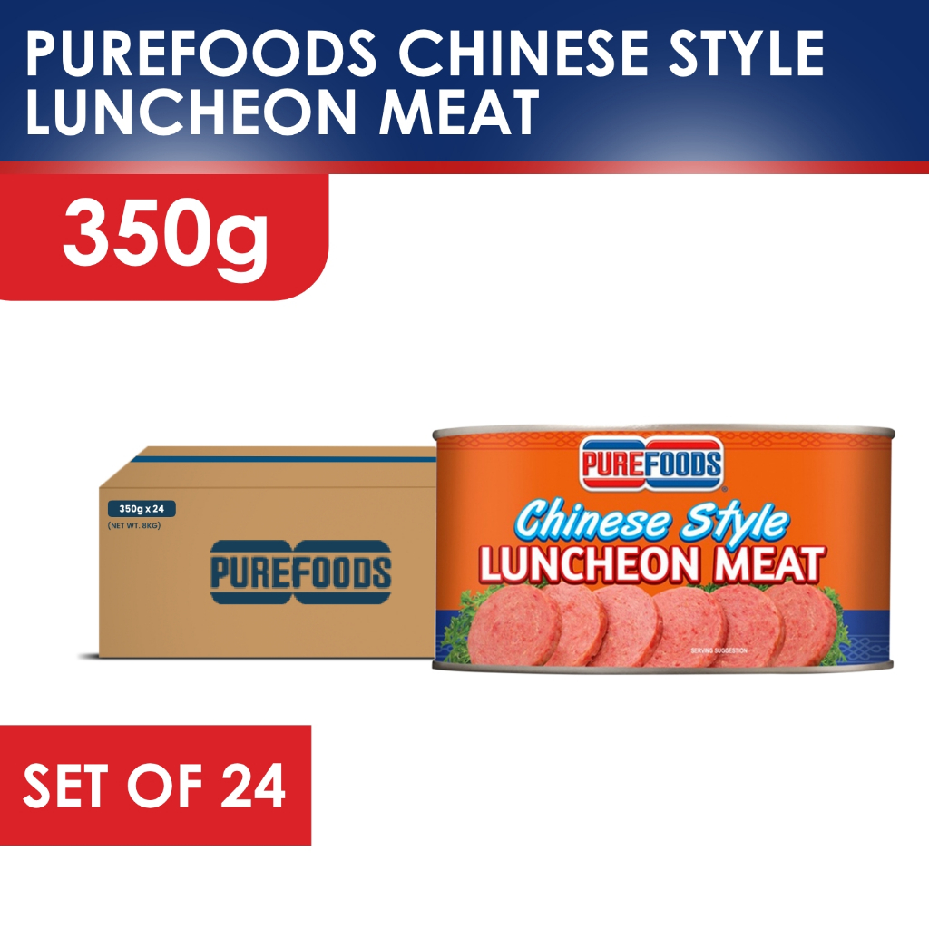 1 CASE PUREFOODS Chinese Style Luncheon Meat (350G x 24 cans)
