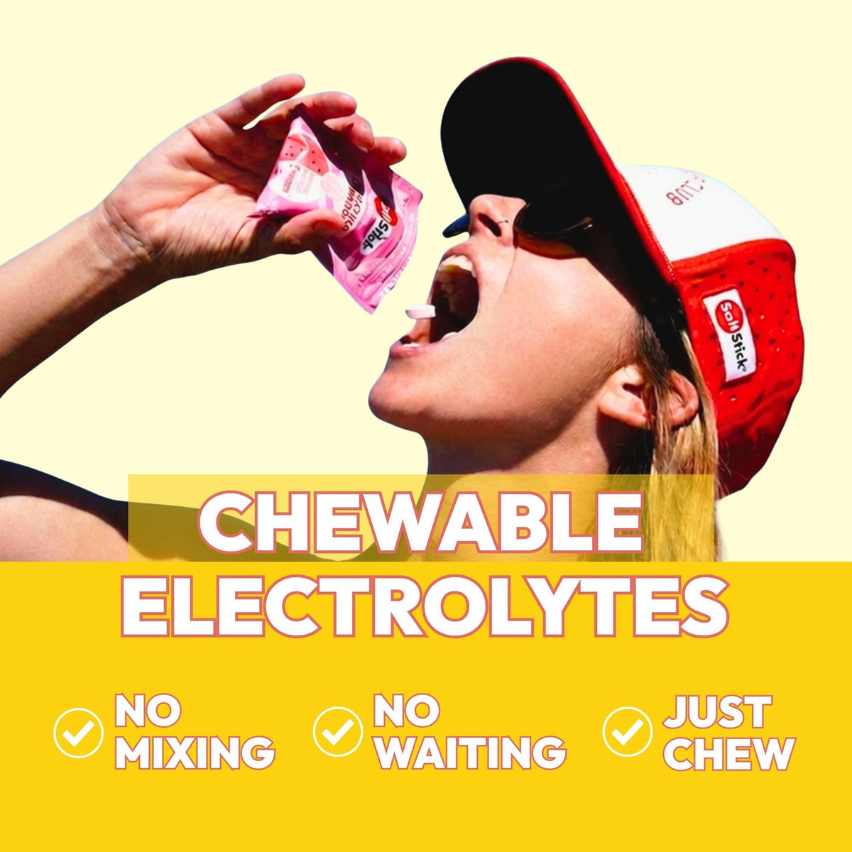 Saltstick Electrolyte Fastchew (Tropical Twist) - Bottle of 60 Chewable Tablets