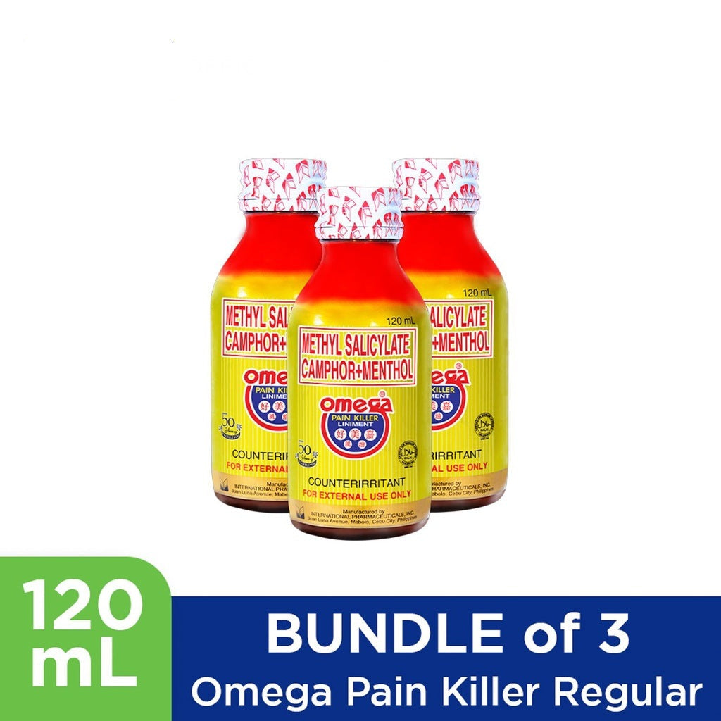 Omega Pain Killer Regular 120mL [ BUNDLE of 3PCS ]