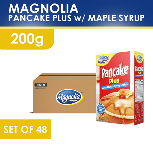 1 CASE MAGNOLIA Pancake Plus with Maple Syrup All-in-one mix (200G x 48 boxes)