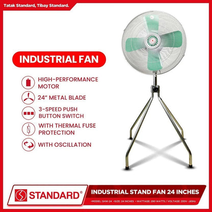 STANDARD Industrial Fan 24″  (Metal Blade) SHW-24