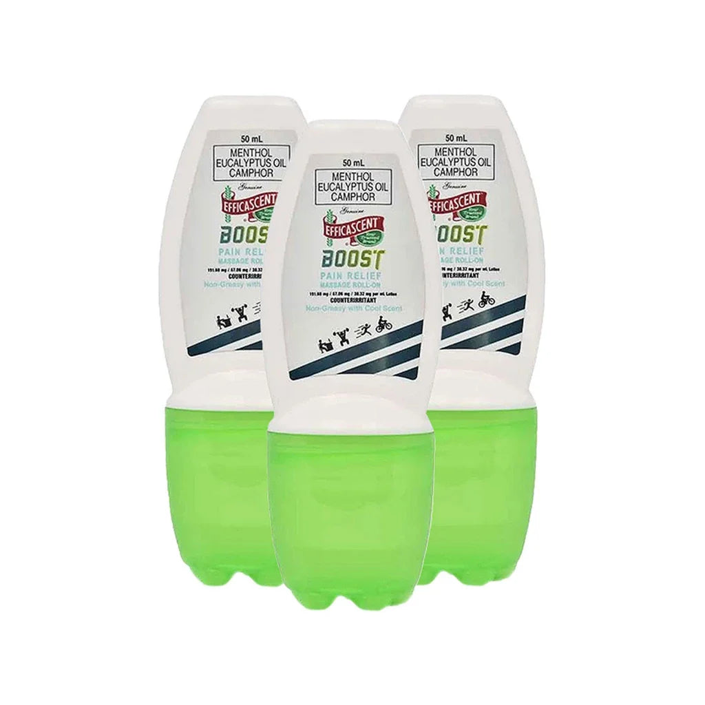 Efficascent Boost Pain Relief Massage Roll-on (50 x 3 PCS)