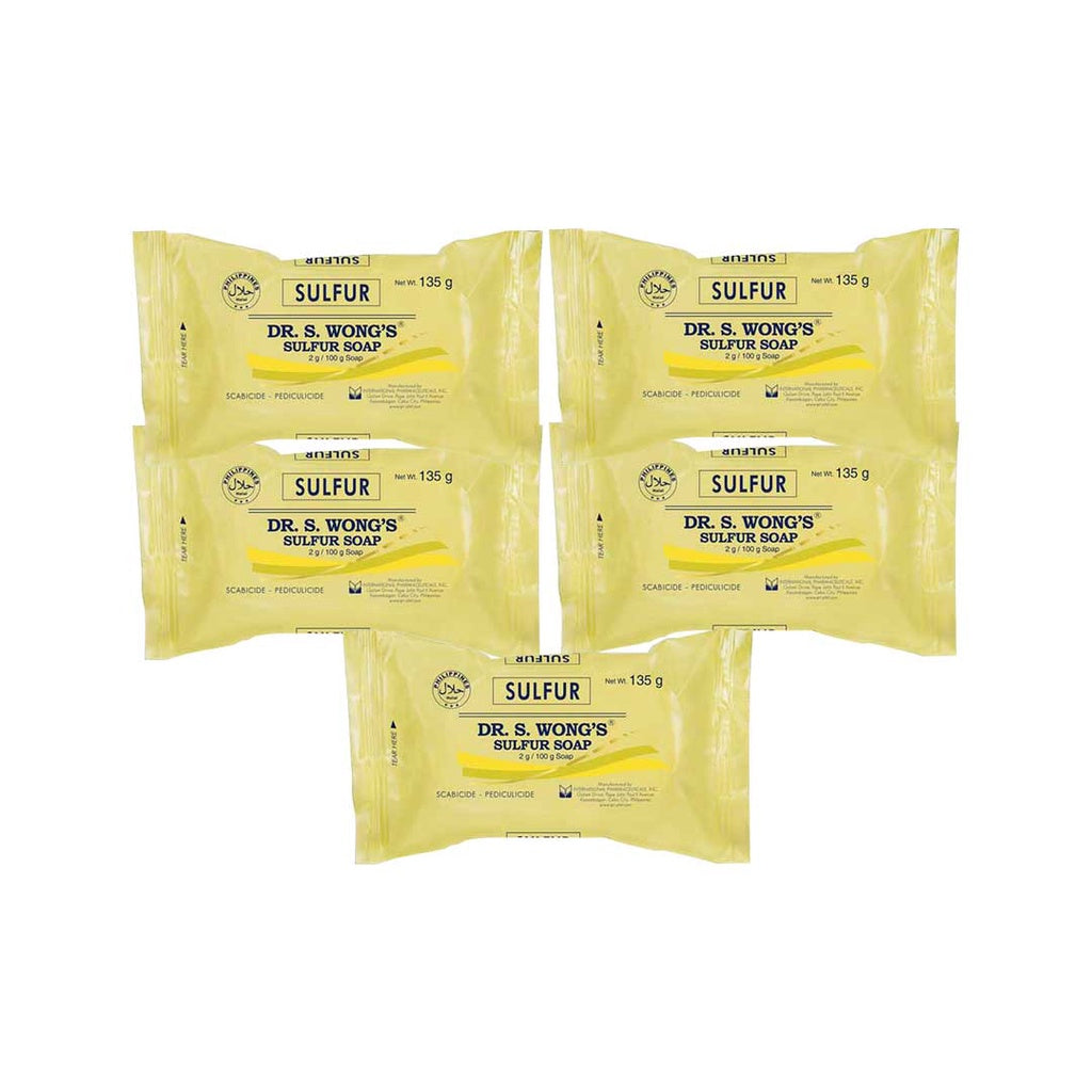 Dr. Wong's Sulfur Soap Regular [135g x 5 PCS]