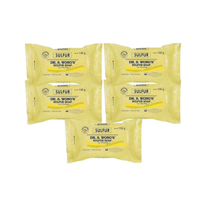 Dr. Wong's Sulfur Soap Regular [135g x 5 PCS]