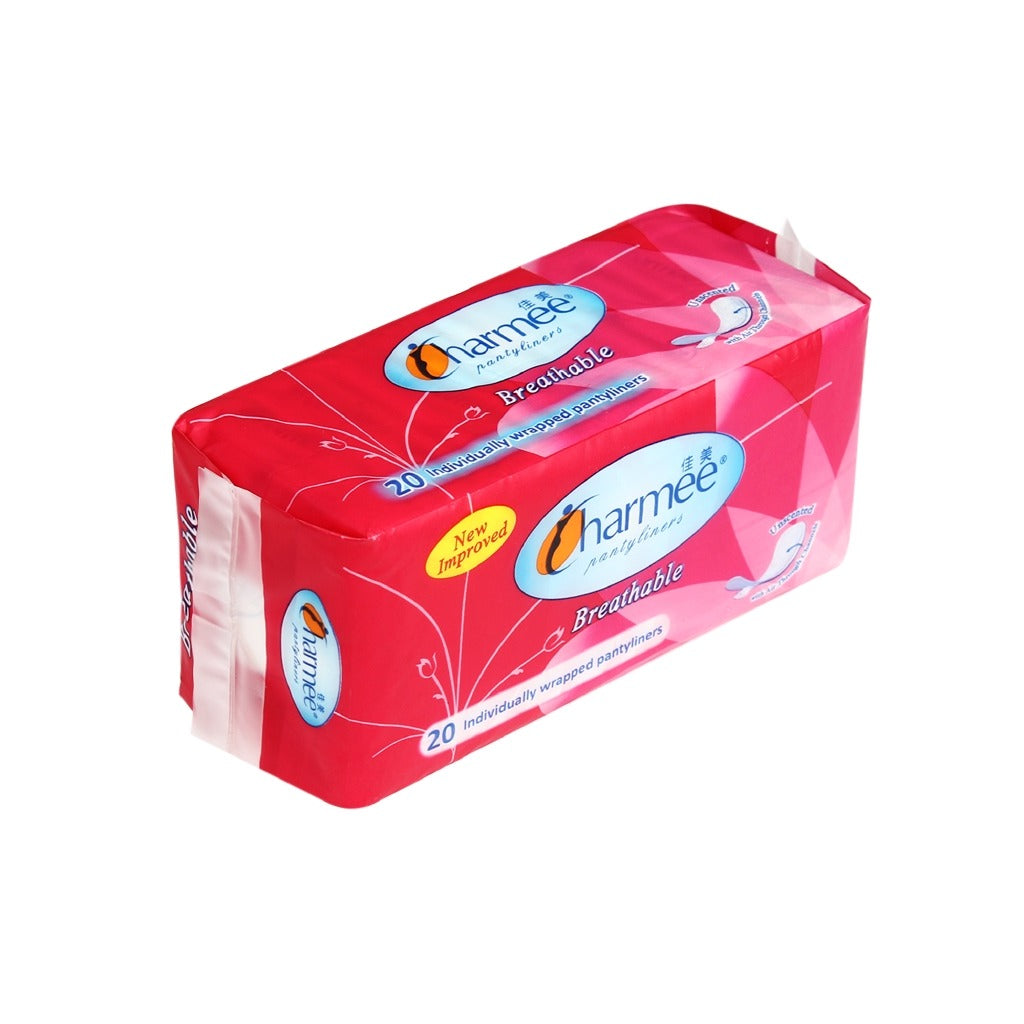 1 CASE - Charmee Pantyliner Breathable Unscented [20's x 24 Packs]