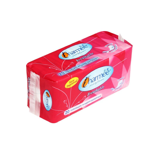 1 CASE - Charmee Pantyliner Breathable Unscented [20's x 24 Packs]