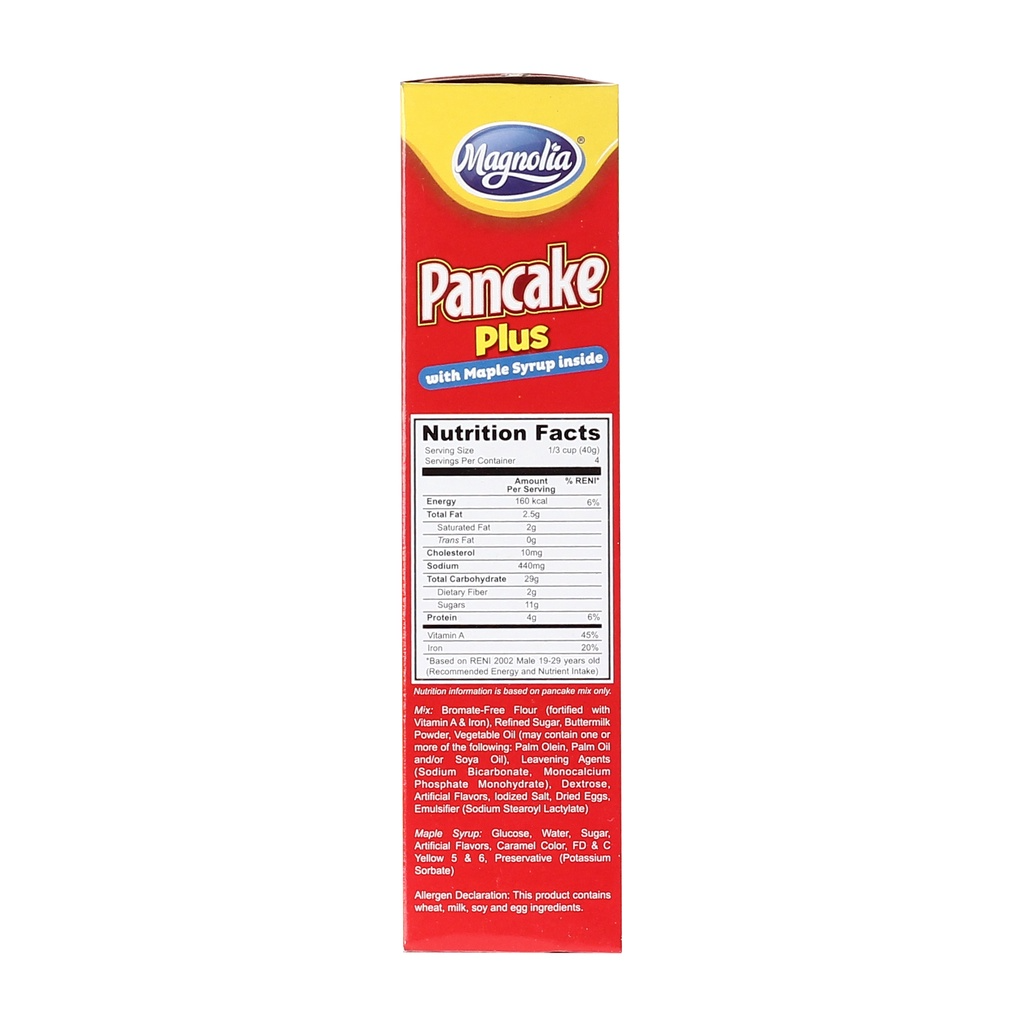 1 CASE MAGNOLIA Pancake Plus with Maple Syrup All-in-one mix (200G x 48 boxes)