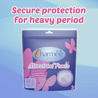 1 CASE - Charmee Menstrual Pants Large 6s x 12 packs