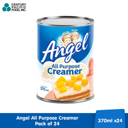 Angel ALL PURPOSE CREAMER 370ml [ Case of 24pcs ] [ Perfect for Cakes & Frozen Desserts, Easy Whip ]