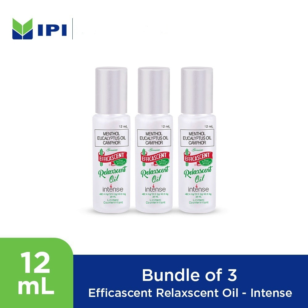 Efficascent Relaxscent Oil - Intense (12ML x 3 PCS)