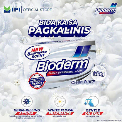 BIODERM Clean White Soap 135g Box [Bundle of 5]