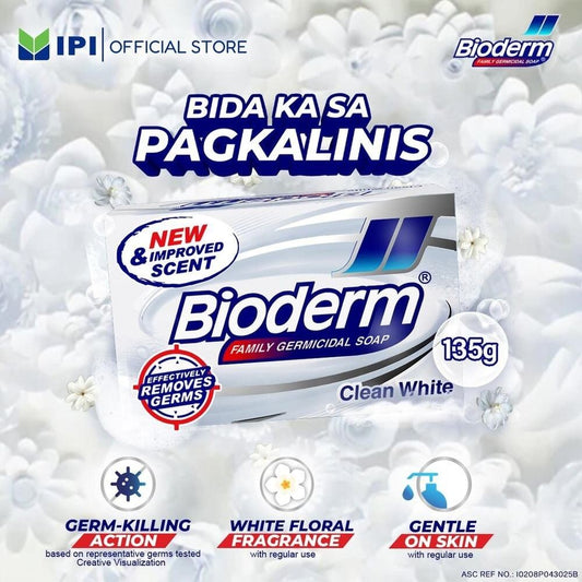 BIODERM Clean White Soap 135g Box [Bundle of 5]